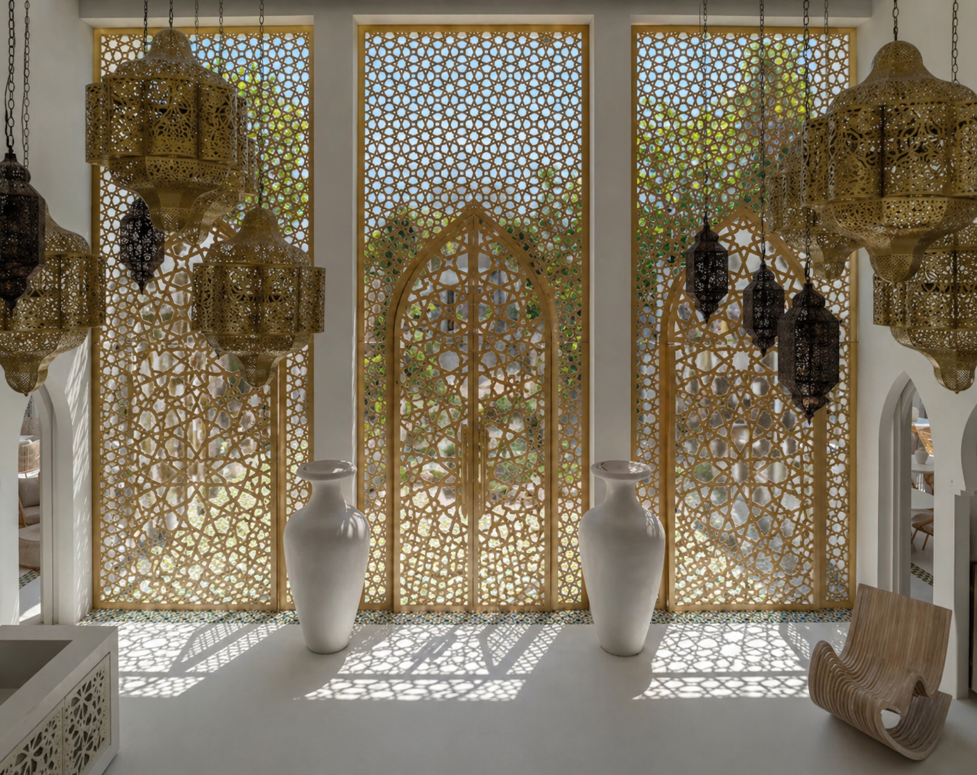 The Ceremonial Tea House — closed doors